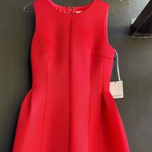 Red dress. Calvin Klein